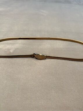 Gold Tone Snake Chain Belt